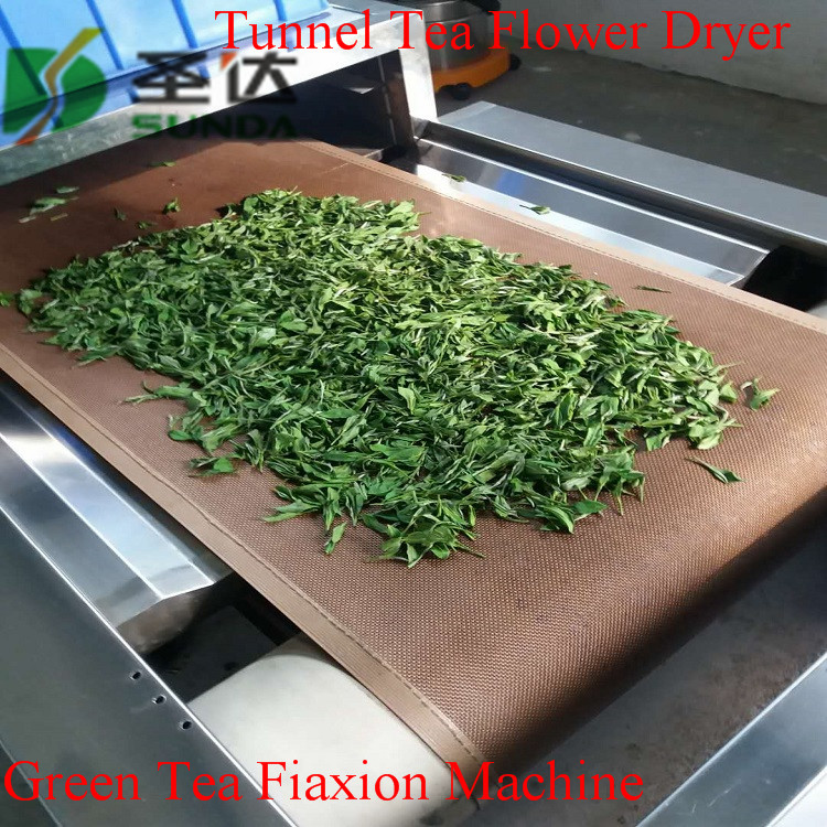 Quality Electricity Steam hot sales green tea microwave sterilization drying equipment for sale