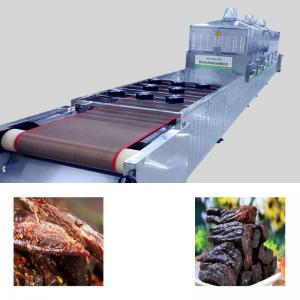 microwave drying sterilization equipment for beef