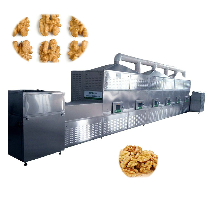 New tunnel type microwave equipment walnut kernel microwave sterilization drying machine