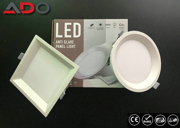  Recessed Anti - Glare LED Round Panel Light 22 Watt SMD2835 3000K 80Ra Manufactures