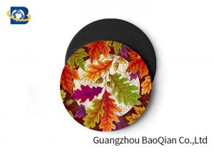  Vivid Depth Effect 3D Floral Lenticular Coasters PET/ EVA Material Customized Size Manufactures