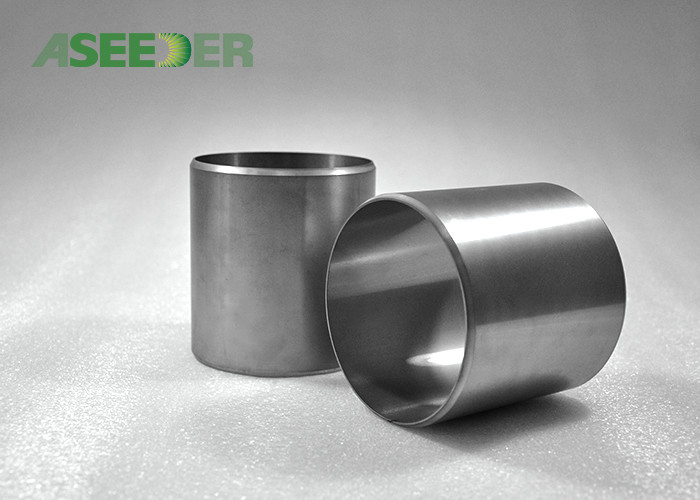  Silver Tungsten Carbide Sleeve Insert / Radial Bearing Sleeve Sandblasting Surface Manufactures
