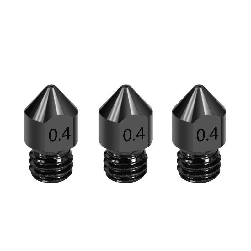  13x5.78mm Hardened Steel 3D Printer Nozzles MK8 Extruder Silver Manufactures