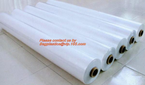 0.31 1 2 3 3.5 4 5 6 8 10 12 15 mil Waterproof Dampproof Clear / Black Plastic Poly Construction Film Rolls bagease pack
