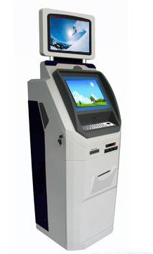APD16 dual screen selfservice touchscreen payment kiosk w/ dye sublimation photo printer