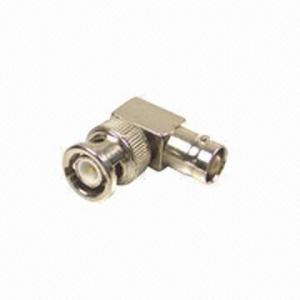 China Femal/male right angle BNC connector for CATV, CCTV applications on sale