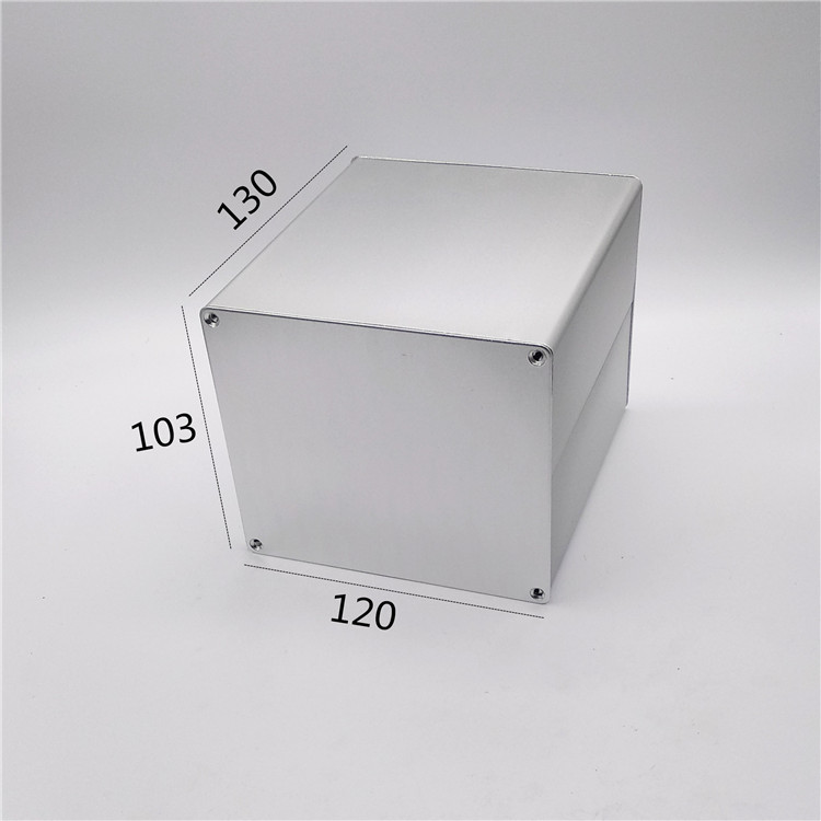  120*103*130mm  Squre Aluminum Electrical Enclosures For Project Manufactures