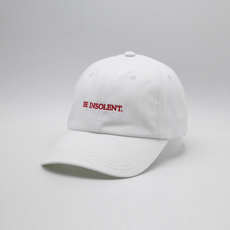  OEM 6 Panel 100% Cotton Plain Flat Embroidery Baseball Cap Unstructured Adjustable Manufactures