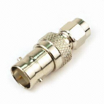 Quality Nickel BNC Coaxial Cable Connectors for TV / Radio with Gold plated for sale