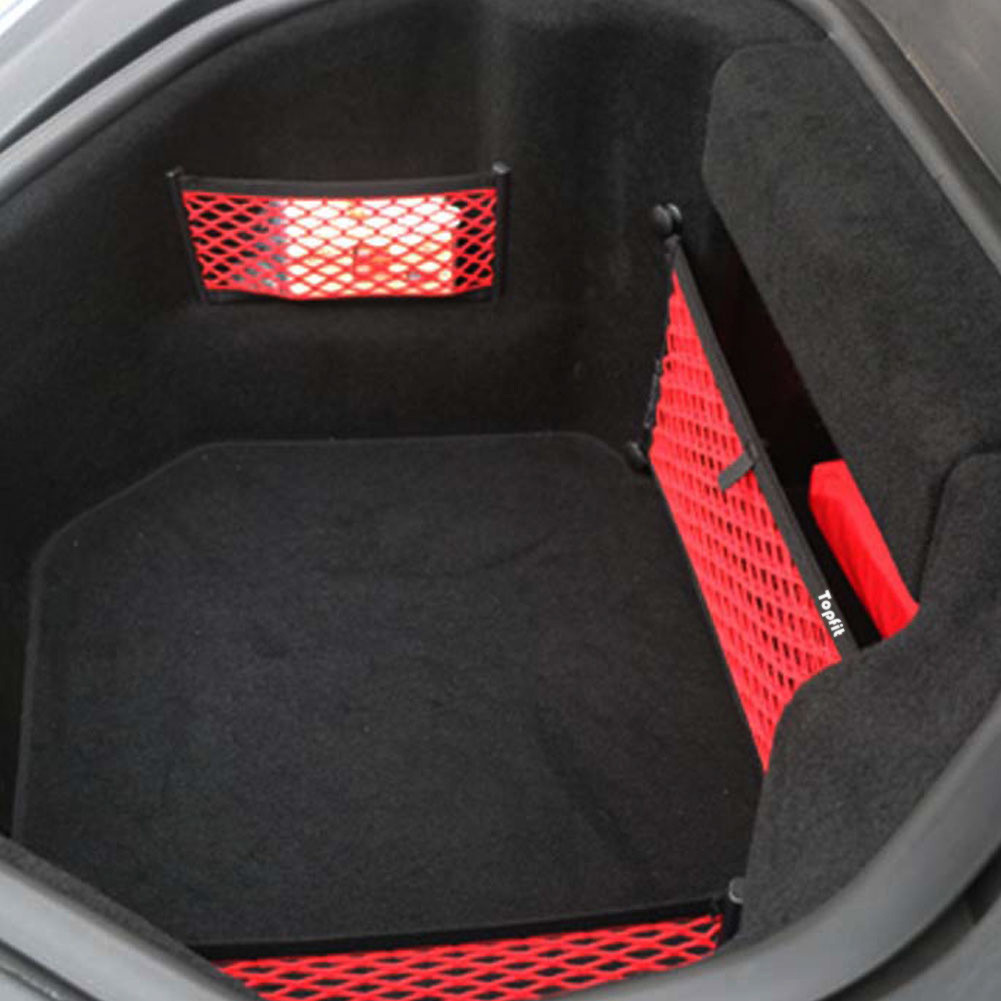  Topfit Front Trunk Cargo Net for Tesla Model S P90 90 P85 85 60, 2012-2015(Red) Manufactures