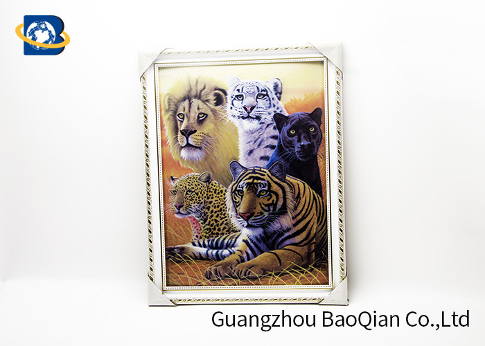  Home Decor Picture 3D Animals Photos Tiger Wall Printing Flip Image 0.6MM Thickness Manufactures