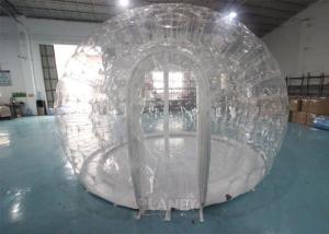  0.8mm PVC 4m Dia Transparent Igloo Clear Bubble Inflatable Dome Tent For Camping / Party Manufactures