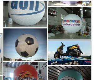  0.18mm PVC Giant Inflatable Balloon Hot Air Balloon For Advertising Manufactures