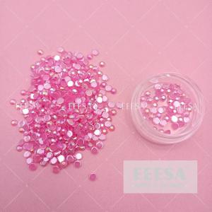  3Mm 50Pcs Per Jar For Nail Art Decoration Pink Rhinestone Strass Gem Manufactures