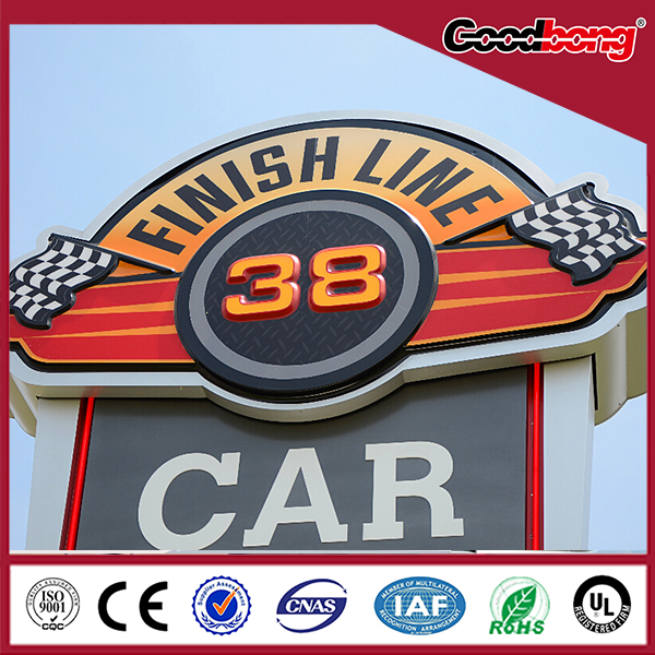  Eye Catching!Customized outdoor building advertising roof sign board/road sign Manufactures