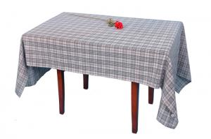 China Soft Touching Checkered Table Cloth Square Shape For Household Parties on sale