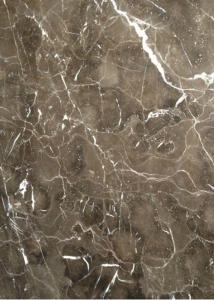Light / Dark Brown Gloss Marble Floor Tiles Indoor Decoration For Wall / Stair