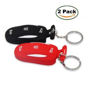  Topfit Silicone Car KeyChain for Tesla Model X P90D-Black Manufactures