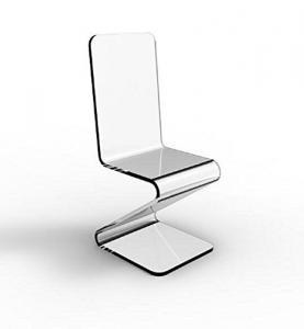 Acrylic Plexiglass Lucite Z Chair High Light Transparency Manufactures