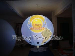  Custom Colorful Inflatable Lighting Balloon globe with total digital printing for Parade Manufactures