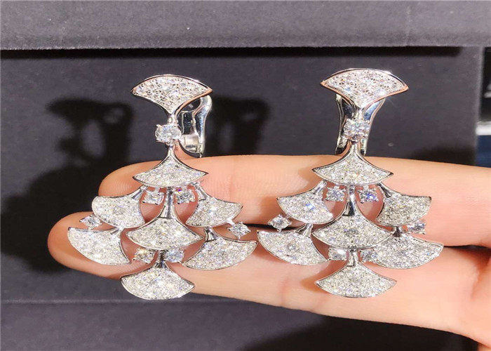  Bulgari Divas' Dream 4.2ct 206 Diamonds 18kt White Gold Earrings Manufactures