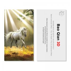  Durable 3D Lenticular Business Card Printing Animation Effect For Promotion Manufactures