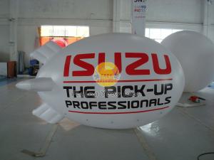  Inflatable 0.18mm PVC Helium Zeppelin , Exhibition Digital Printing Helium Airships Manufactures