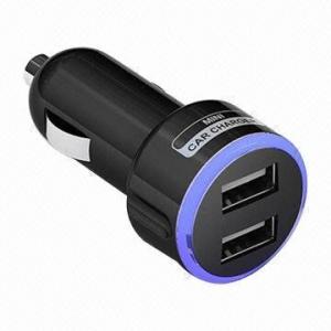  Mobile Phone Car Charger with Dual USB 5.0V Output, Available in Different Mobile Phone Models Manufactures
