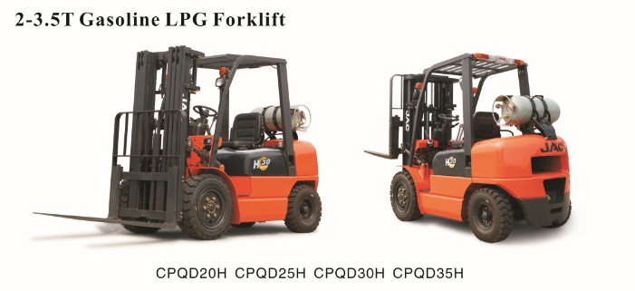 Quality 3m - 6m Lift Height Gasoline / Lpg Forklift Load Capacity 3 Ton Easy Operation for sale