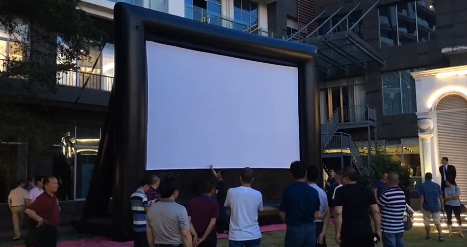  Outdoor Theater Outdoor Screen Removable Portable Air Projector Screen Inflatable Screen for Outdoor Cinema Manufactures