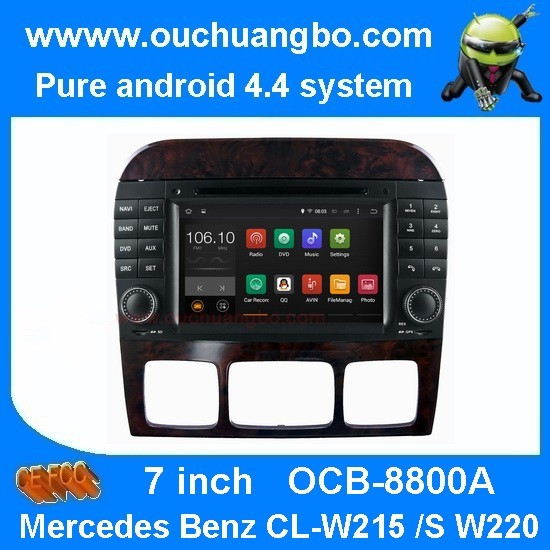 China Ouchuangbo Mercedes Benz W220  S550 S600 S350 S400 S280 audio dvd gps DVD android 4.4 OS on sale
