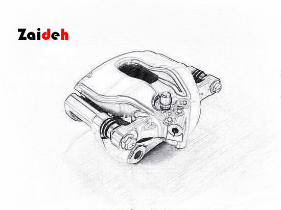 China Silver Rear Disc Audi A4 Brake Calipers OEM 8D0615423C / 8D0615424C , High Performance on sale