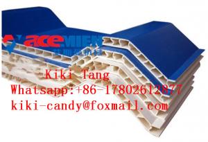  Twin Wall Plastic Roof Tile Making Machine pVC Hollow Roof Roll Forming Machine / Corrugated PVC Roof Sheet Plant Manufactures