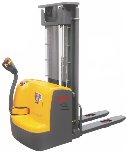  1.5 Ton Capacity Walkie Pallet Stacker With Standing Driving Motor System Manufactures