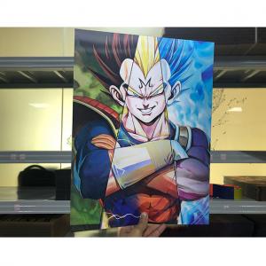  Non Toxic 3D Lenticular Poster Printing Goku Wall Art Painting Manufactures