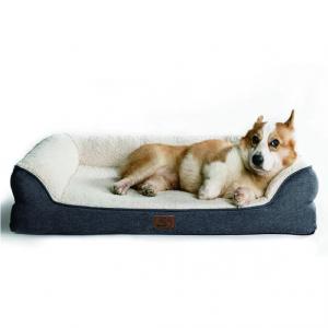  SGS Memory Foam Dog Bed With Removable Washable Cover Polyester Manufactures