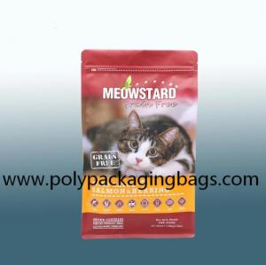China Stand Up Pet Food Bags With Resealable Zipper on sale