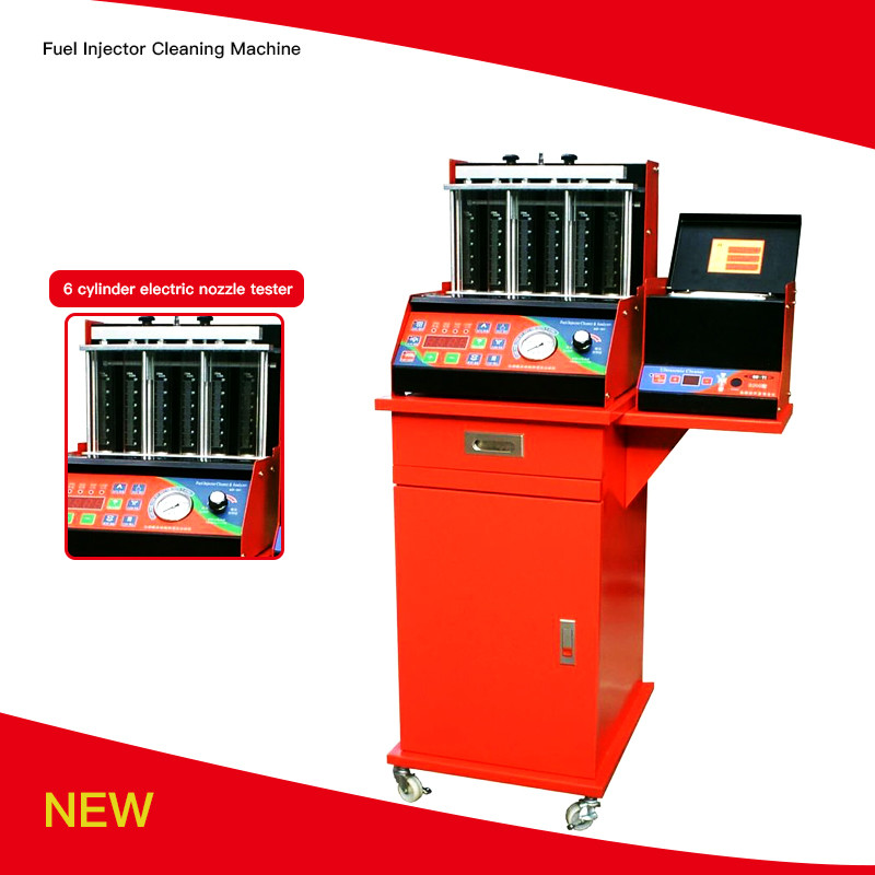  HW-6D 240V Fuel Injector Cleaning Machine 8 Cylinders LED Display Manufactures