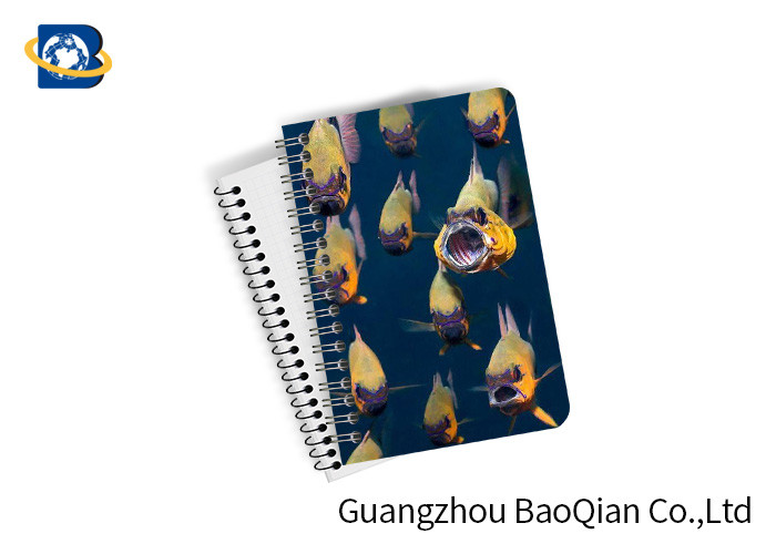  Eco Friendly Paper 3D Lenticular Notebook Ocean / Animal Pattern With Spiral Manufactures