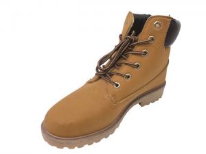 Cuff Collar Men'S Composite Toe Work Boots Camel Color Flame Resistant Work Boots