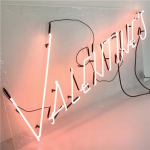  Red pink Valentines Tattoo Neon Sign Board For Home Bar 7.5kv Manufactures