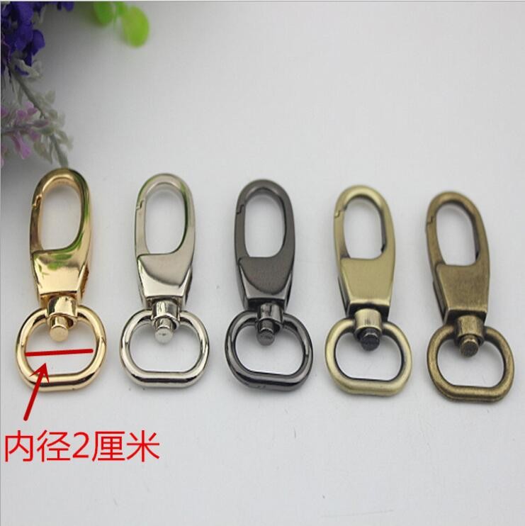 China Simple design all kinds of color zinc alloy 20 mm metal swivel snap hooks for handbag leather on sale