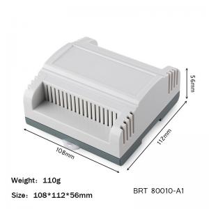  108*112*56mm Din Rail Enclosure For Electronic Diy Fireproof Plastic Housing Distribution Box Manufactures