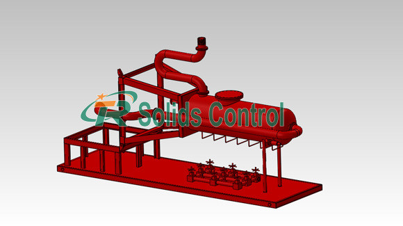 Quality Oil Field Drilling Mud Gas Separator 240m3/H Capacity TRZYQ1000 Large Capacity for sale