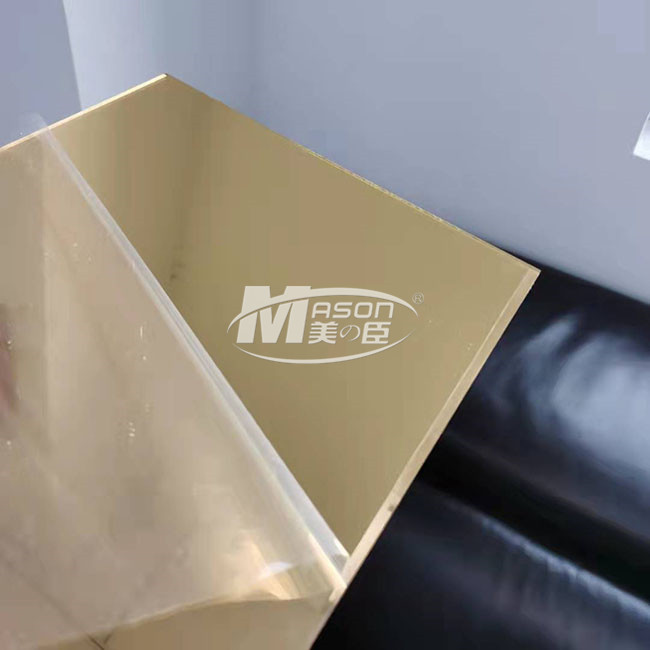  High Reflective One Way Mirror Acrylic Silver Gold Acrylic Mirror Sheet 1mm Manufactures