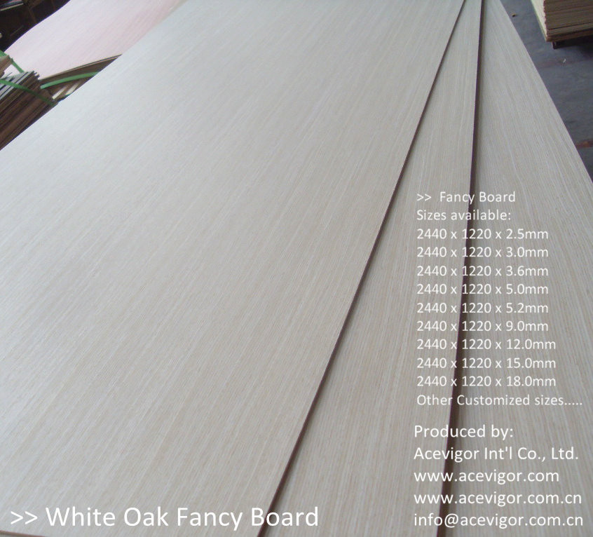  White Oak Fancy Plywood 1220 x 2440mm Manufactures