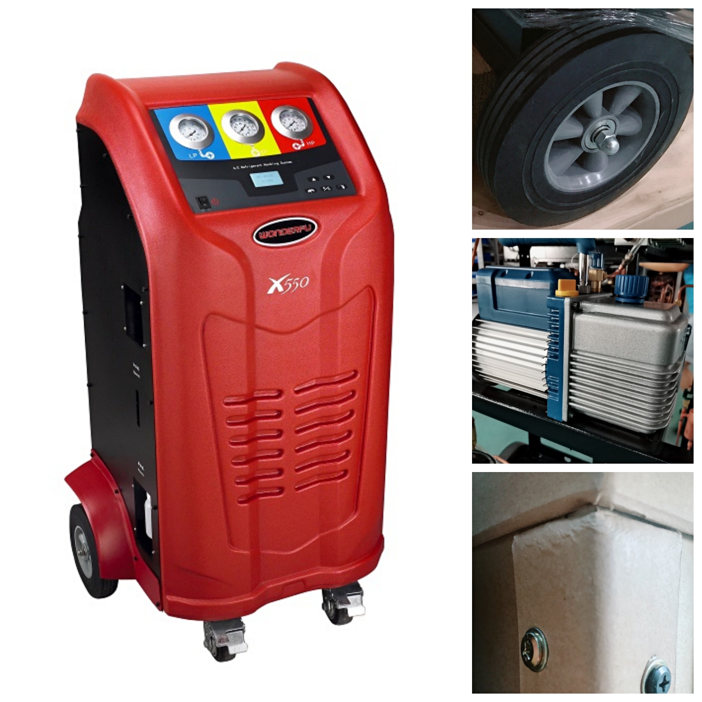 China 25Kgs Car Ac Gas Recovery Machine , Ac Recovery Machine For Cars on sale