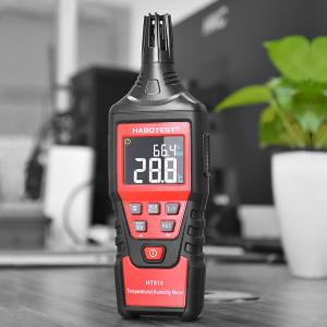  60 Degree LCD Display Digital Temp And Humidity Meter Manufactures
