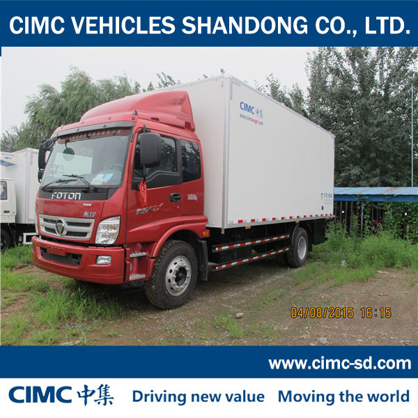 China 4*2 FOTON CHASSIS box vans for sale refrigerated van and truck in dubai freezer truck on sale