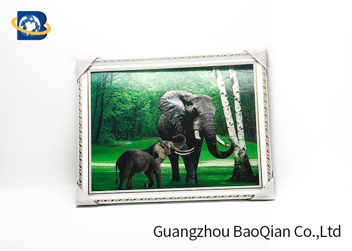 Customized Size 3D Lenticular Pictures Animal Decorative Framed Picture Manufactures